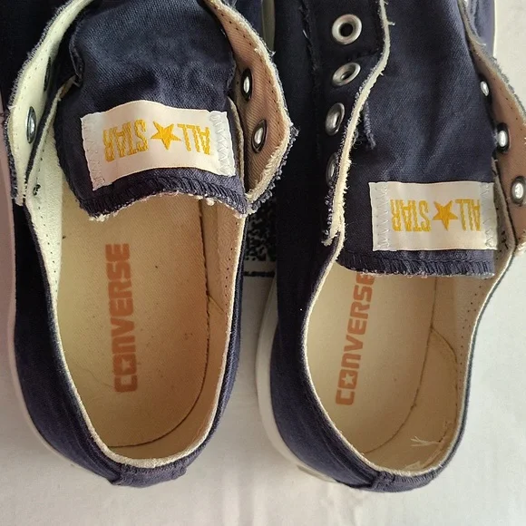 Unisex Converse All Star Slip On Sneakers Shoes No Laces size M-8 W-10 - Picture 3 of 7